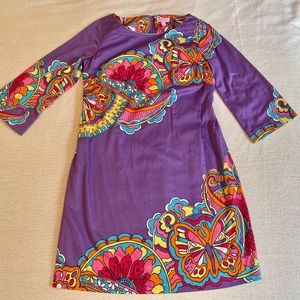 lilly Pulitzer purple pattern dress - shauna tunic butterfly dress